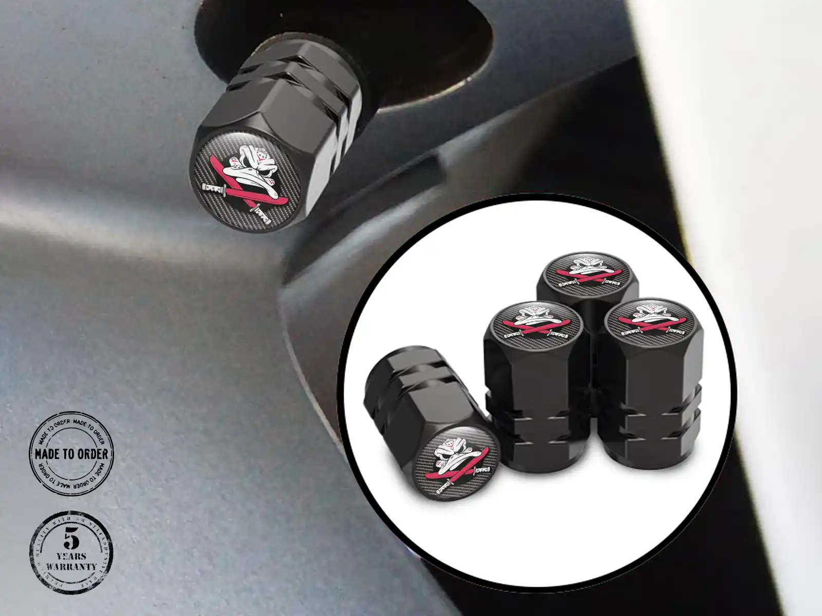 Rim Valve Caps for Car Premium Build